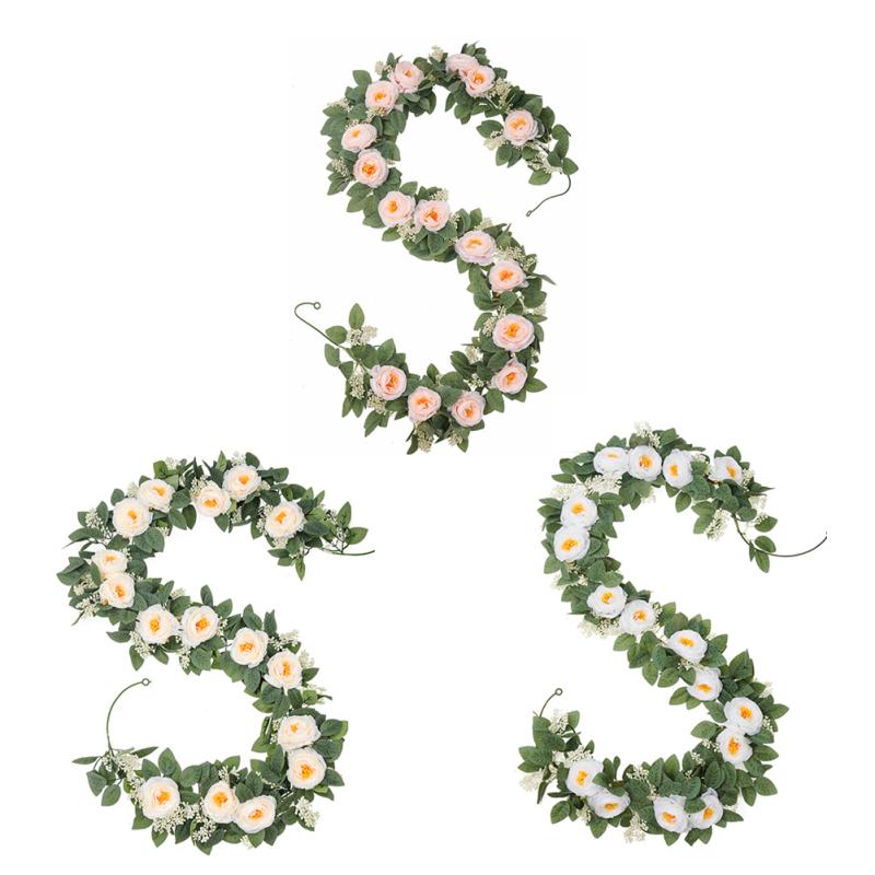 2PCS 6.6ft Eucalyptus Garland With Flowers, Natural Looking blossom Greenery Garland With 8 Roses
2PCS 6.6ft Eucalyptus Garland With Flowers, Natural Looking blossom Greenery Garland With 8 Roses