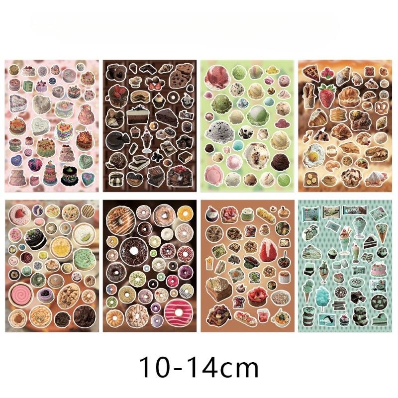 8 Sheets/set Sweet Dessert Bakery Stickers Cute Cartoon Food Decals Kawaii Creative Decor Sticker for Journal Scrapbook Planner
8 Sheets/set Sweet Dessert Bakery Stickers Cute Cartoon Food Decals Kawaii Creative Decor Sticker for Journal Scrapbook Planner