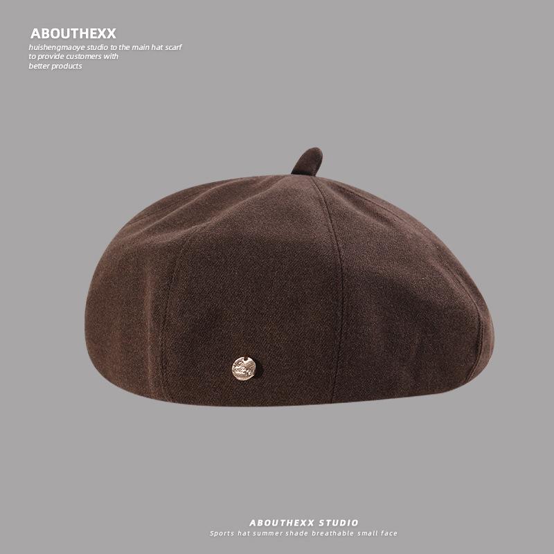 Новый осенне-зимний стиль Металлическая эмблема Головной убор Шляпа Женский Художественный Ретро Берет Японский стиль Улучшающая лицо Маленькая Восьмиугольная Шляпа Художника M(56-60cm)
Новый осенне-зимний стиль Металлическая эмблема Головной убор Шляпа Женский Художественный Ретро Берет Японский стиль Улучшающая лицо Маленькая Восьмиугольная Шляпа Художника M(56-60cm)