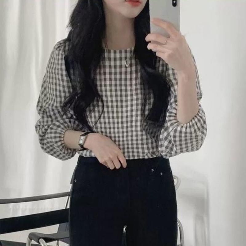 Шотландська сорочка, жіночий шикарний французький елегантний пуловер з круглим вирізом і довгим рукавом у стильному стилі XL чорний
Шотландська сорочка, жіночий шикарний французький елегантний пуловер з круглим вирізом і довгим рукавом у стильному стилі XL чорний