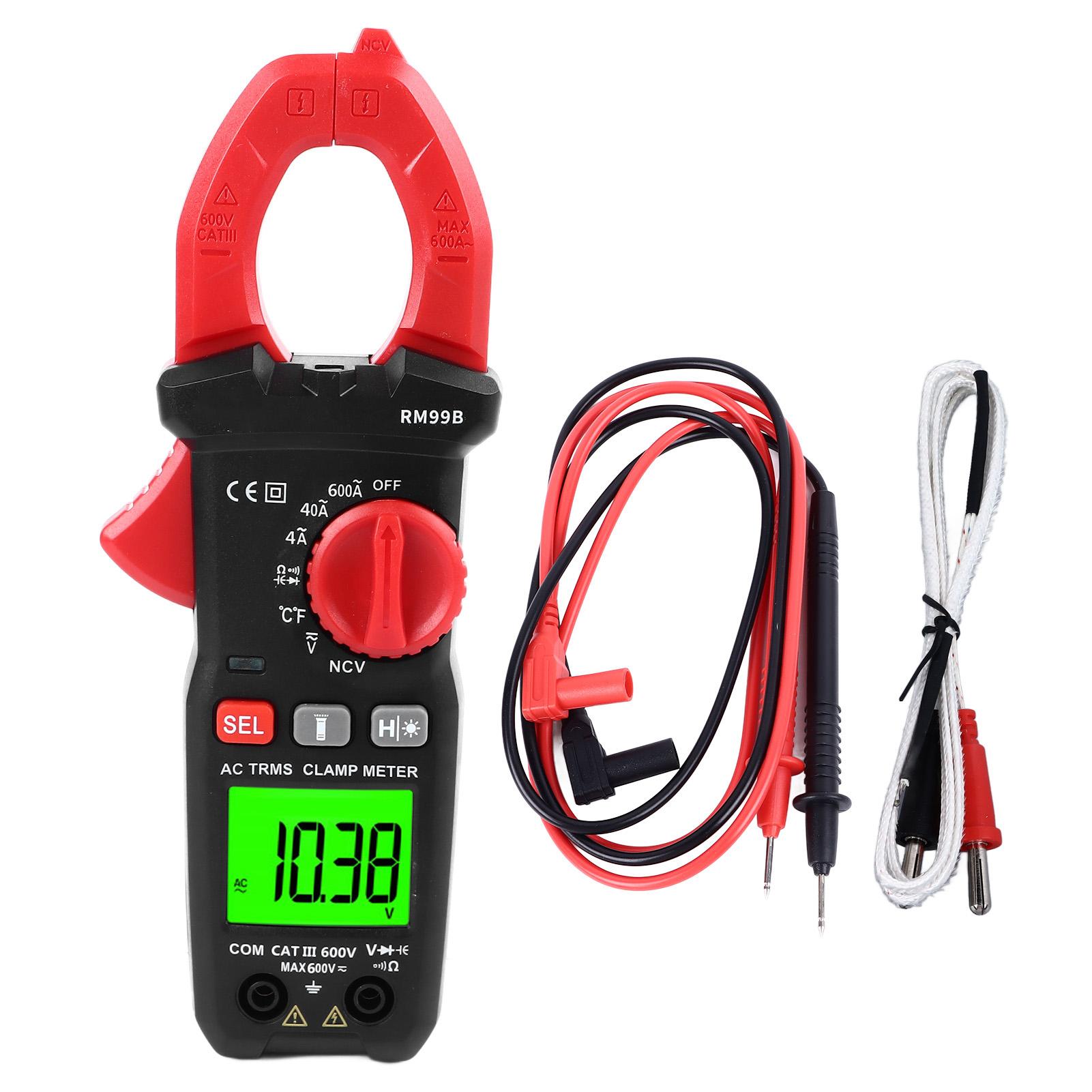 Digital Clamp Meter Multimeter 4000 Counts Amp Voltage Tester for Temp Resistance Capacitance
Digital Clamp Meter Multimeter 4000 Counts Amp Voltage Tester for Temp Resistance Capacitance