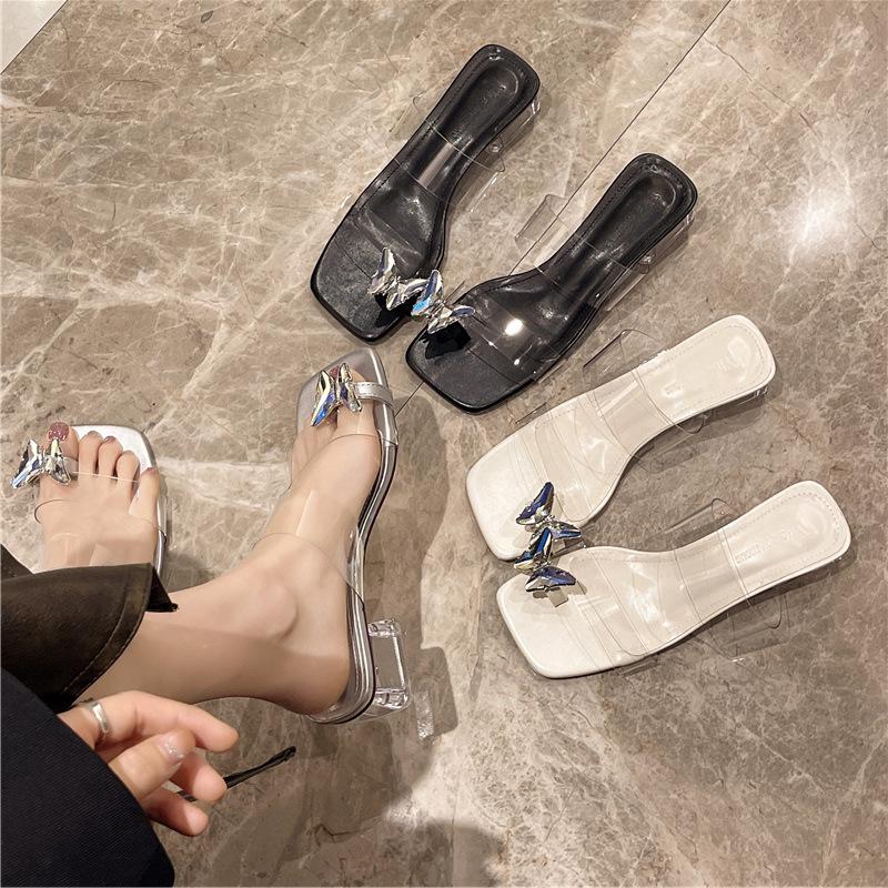 High heels transparent cool slippers women s summer 2025 new fashion thick heel bow set toe crystal slippers outer wear 35 чёрный
High heels transparent cool slippers women s summer 2025 new fashion thick heel bow set toe crystal slippers outer wear 35 чёрный