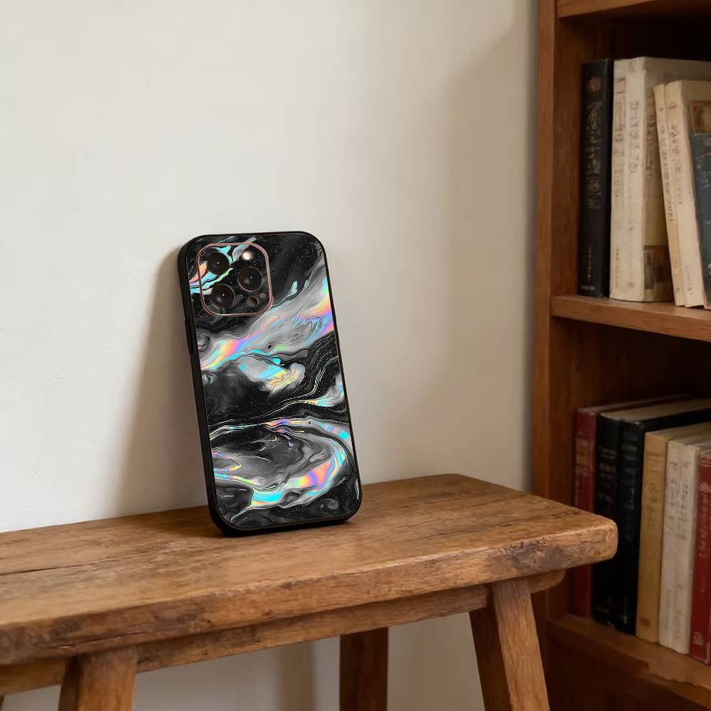 Psychedelic trippy Holographic Phone Case For iPhone 17,16,15,14,13,12,11 Plus,Pro Max,XS,Soft Silicone Black Cover iPhone14Plus
Psychedelic trippy Holographic Phone Case For iPhone 17,16,15,14,13,12,11 Plus,Pro Max,XS,Soft Silicone Black Cover iPhone14Plus