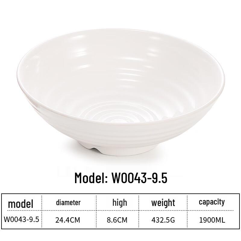 A5 Melamine Commercial Ramen Bowl
A5 Melamine Commercial Ramen Bowl