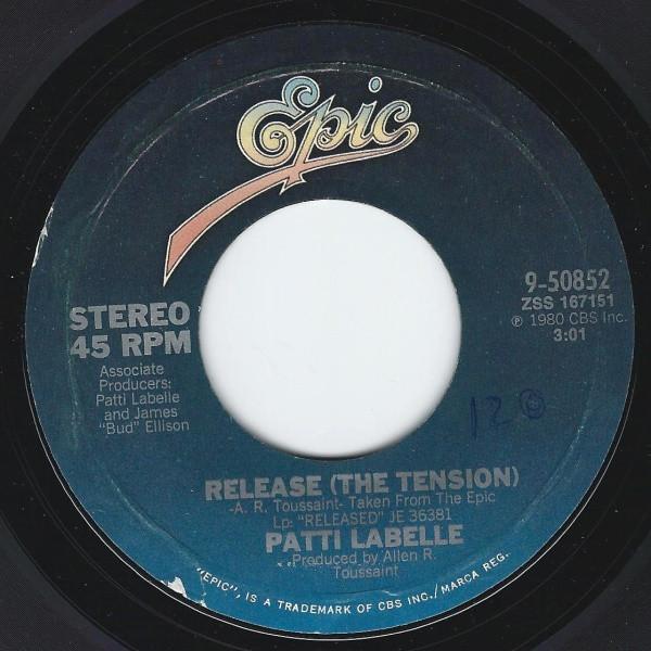 7inch Record PATTI LABELLE - Release (The Tension) 950852 Epic 1980 US Soul/Funk Used
7inch Record PATTI LABELLE - Release (The Tension) 950852 Epic 1980 US Soul/Funk Used