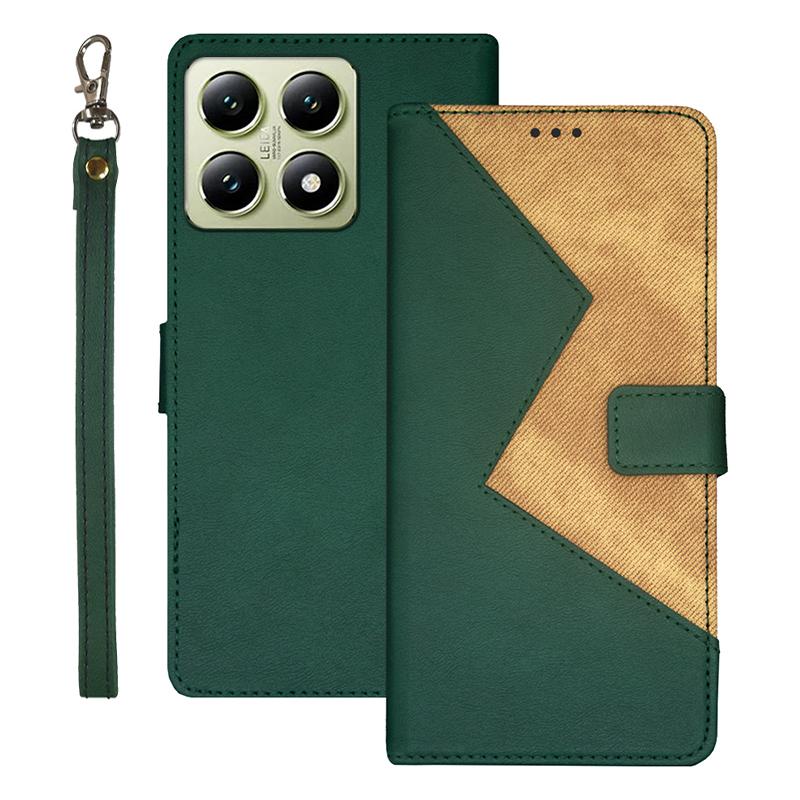 For Xiaomi 14T Case Card Slots Splicing Color Leather Phone Cover Green
For Xiaomi 14T Case Card Slots Splicing Color Leather Phone Cover Green