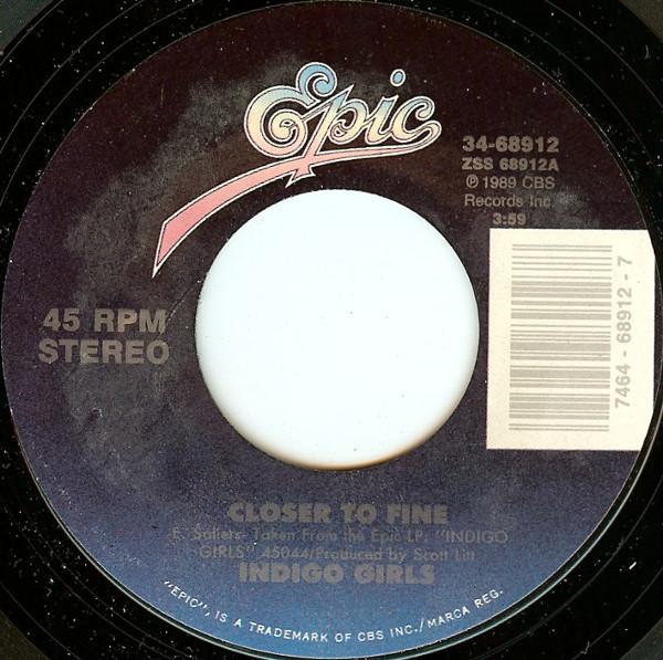 7-дюймовая пластинка INDIGO GIRLS Closer To Fine 3468912 Epic 1989 США Рок Б/у
7-дюймовая пластинка INDIGO GIRLS Closer To Fine 3468912 Epic 1989 США Рок Б/у