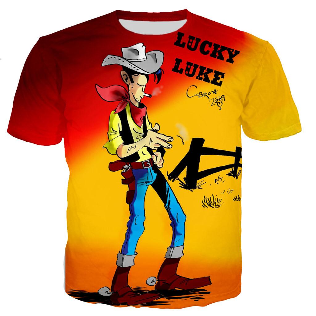 Lucky Luke T-Shirts Cartoon Anime 3D Printed Streetwear Men Women Fashion Oversized T Shirt Harajuku Male Tees Tops Man Clothing S
Lucky Luke T-Shirts Cartoon Anime 3D Printed Streetwear Men Women Fashion Oversized T Shirt Harajuku Male Tees Tops Man Clothing S