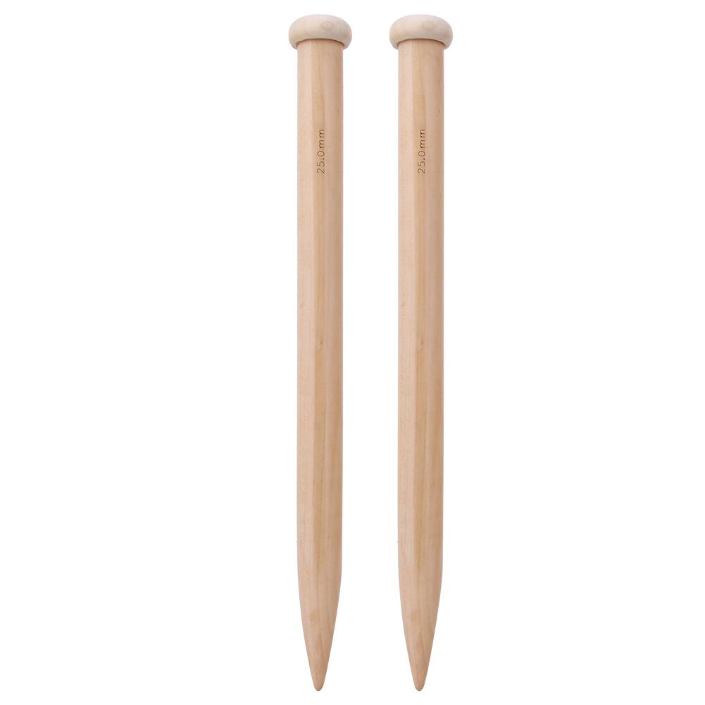 1 Pair Wooden Crochet Hook Knitting Needle Hand Weaving Tool for Scarf Sweater Blanket25mm
1 Pair Wooden Crochet Hook Knitting Needle Hand Weaving Tool for Scarf Sweater Blanket25mm