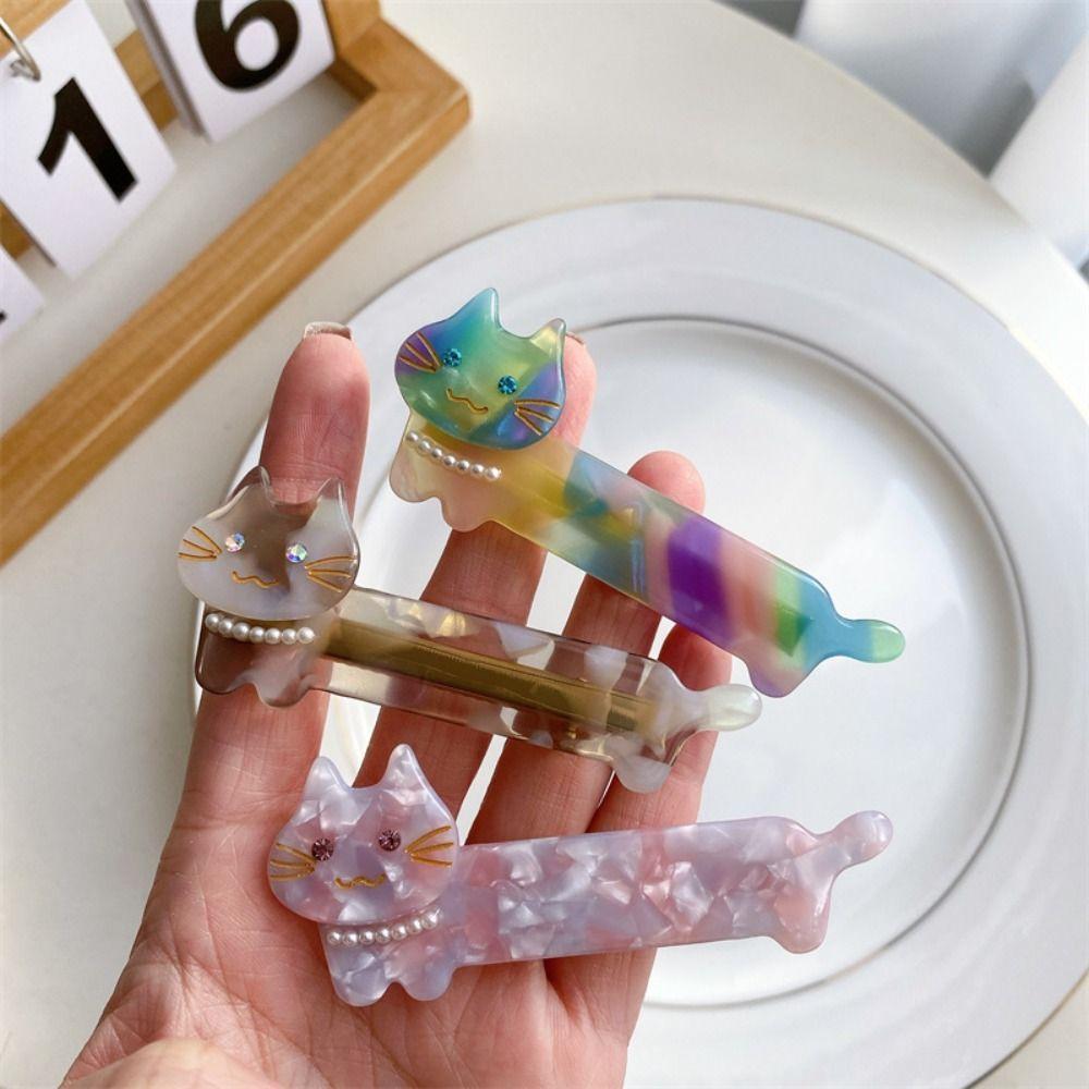 Acetate Cat Hair Clip Sweet Bangs Clip Hair Accessories One-word Hairpins For Women Girls
Acetate Cat Hair Clip Sweet Bangs Clip Hair Accessories One-word Hairpins For Women Girls