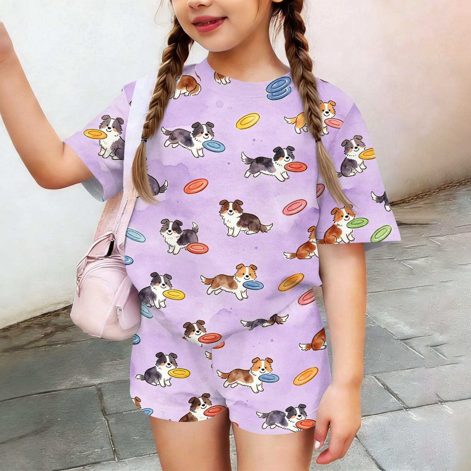 Kids Casual Short Sleeve Top and Shorts Set Animal Print Lightweight Breathable Summer Outfit for Boys and Girls Soft Fabric 100 чорний
Kids Casual Short Sleeve Top and Shorts Set Animal Print Lightweight Breathable Summer Outfit for Boys and Girls Soft Fabric 100 чорний
