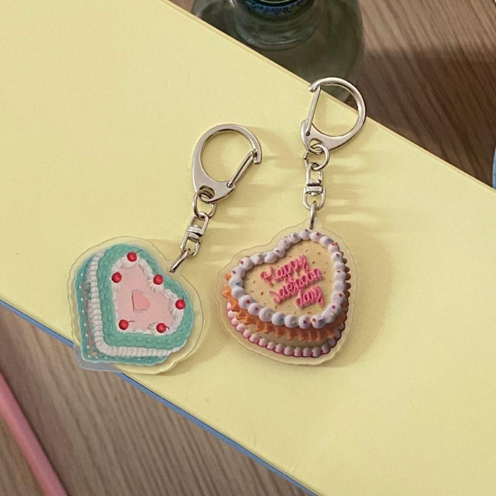 Colorful Birthday Cake Keychain Vintage Retro Cake Pendant Cute Acrylic Cake Keyring Bag Pendant J
Colorful Birthday Cake Keychain Vintage Retro Cake Pendant Cute Acrylic Cake Keyring Bag Pendant J