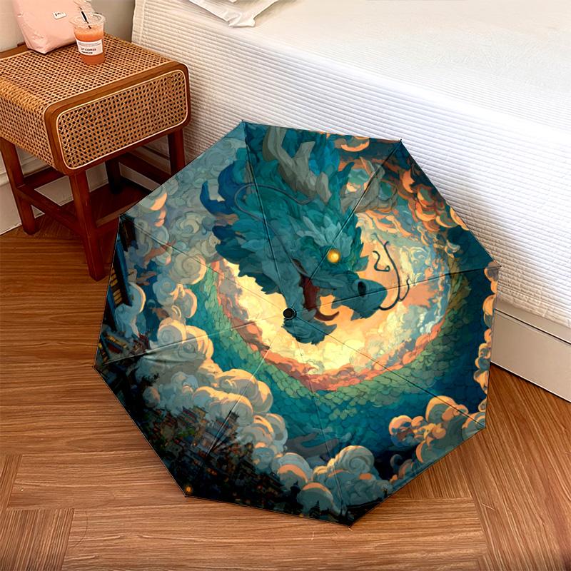1 PC Automatic Folding Umbrella - Dragon Serpent Pattern, Portable & Foldable Design with 8 Ribs, Christmas Birthday Gifts
1 PC Automatic Folding Umbrella - Dragon Serpent Pattern, Portable & Foldable Design with 8 Ribs, Christmas Birthday Gifts