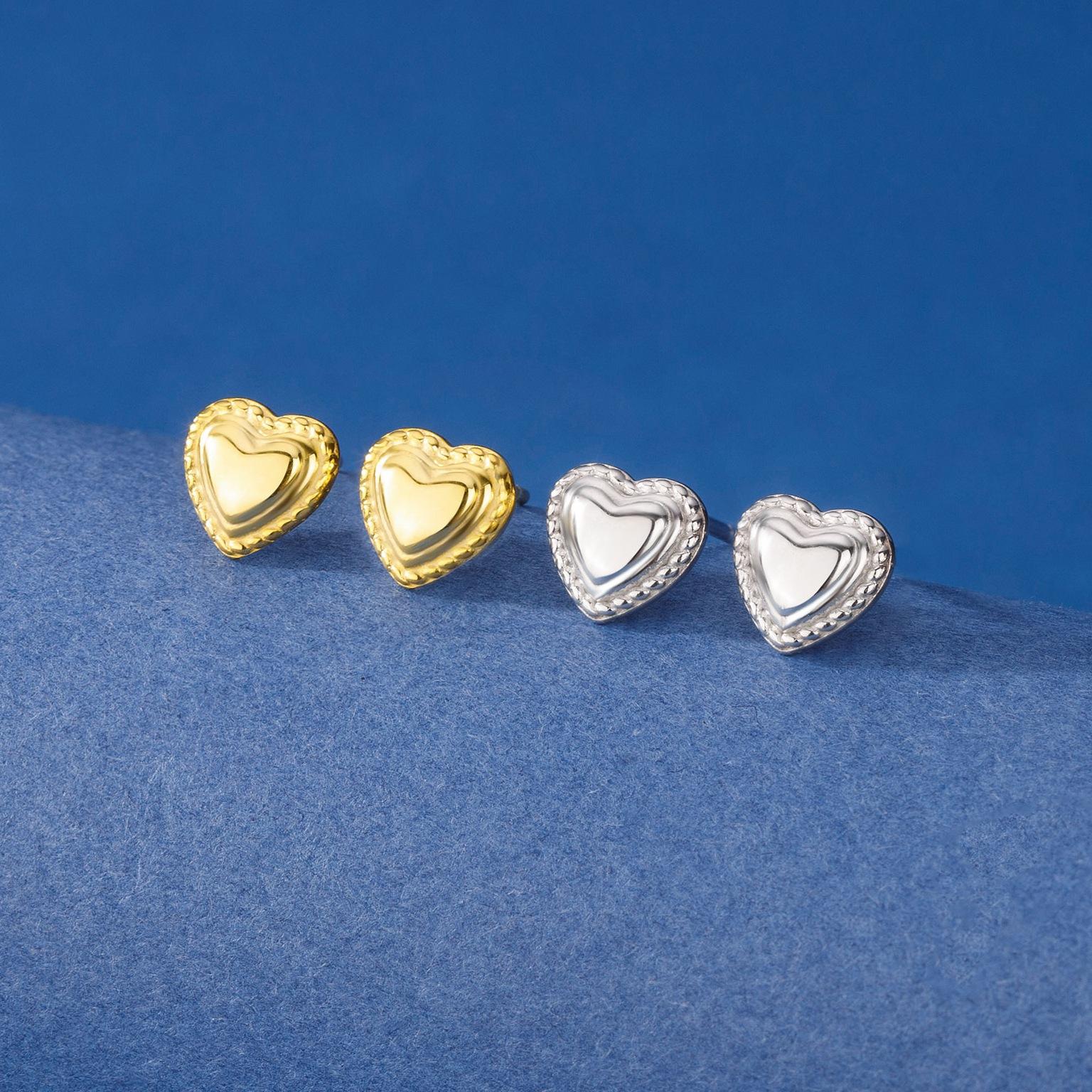 925 Sterling Silver Lace Love Stud Earrings Female Mini Ins Korean Little Fresh Student Twist Peach Heart Earbone Stud 925 Silver
925 Sterling Silver Lace Love Stud Earrings Female Mini Ins Korean Little Fresh Student Twist Peach Heart Earbone Stud 925 Silver