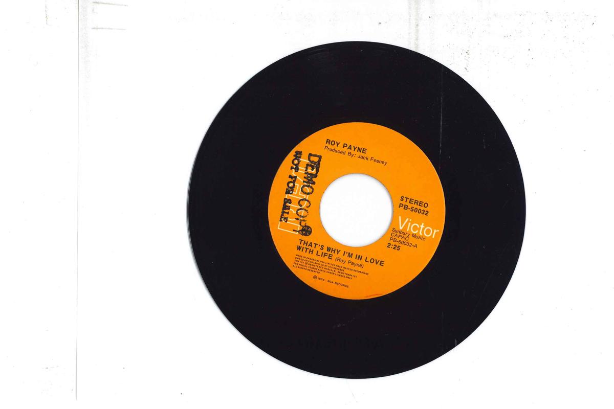 7inch Record ROY PAYNE - That s Why I m In Love With Life / PB50032PROMO RCA Canada Folk Used
7inch Record ROY PAYNE - That s Why I m In Love With Life / PB50032PROMO RCA Canada Folk Used