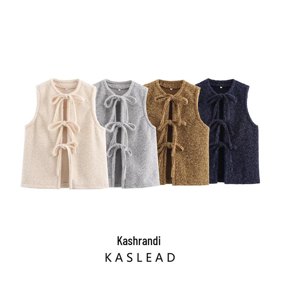 2024 Winter Women s Fashion: European & American Style Tie-Up Sleeveless Vest Large темно-синього кольору
2024 Winter Women s Fashion: European & American Style Tie-Up Sleeveless Vest Large темно-синього кольору