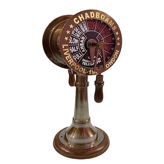 45.72 cm Maritime Brass Ship Order Engine Working Telegraph Nautical Marine Telegraph Collectible Room Office Décor
45.72 cm Maritime Brass Ship Order Engine Working Telegraph Nautical Marine Telegraph Collectible Room Office Décor