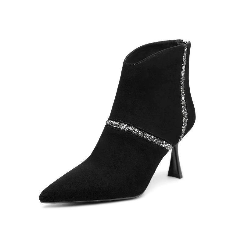 French Fall Winter New Pointed Toe Scrub Leather High Heel Booties Stiletto Heel Women s Boots 35 чёрный
French Fall Winter New Pointed Toe Scrub Leather High Heel Booties Stiletto Heel Women s Boots 35 чёрный