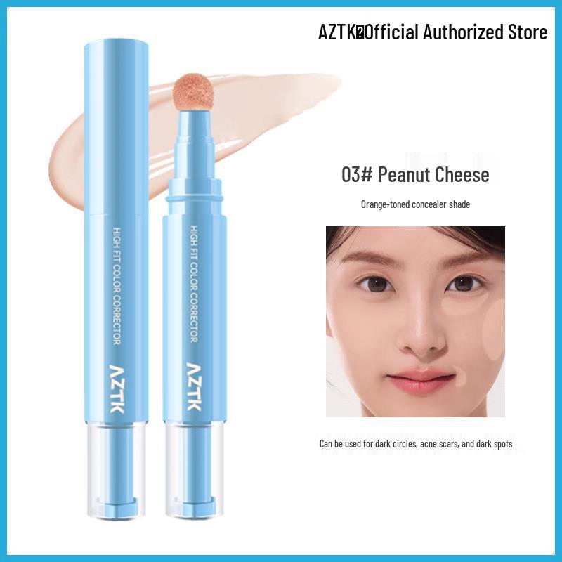 AZTK Multi-Use Concealer Pen: Brightener, Cream, and Liquid Concealer for Spot Coverage, No Caking.
AZTK Multi-Use Concealer Pen: Brightener, Cream, and Liquid Concealer for Spot Coverage, No Caking.