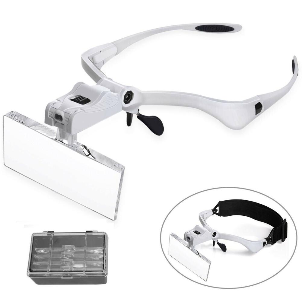 Headband Magnifier With LED Light Magnifier With 5 Detachable Lens 1.0X 1.5X 2.0X 2.5X 3.5X For Jewelry Reading Sewing Repair білий
Headband Magnifier With LED Light Magnifier With 5 Detachable Lens 1.0X 1.5X 2.0X 2.5X 3.5X For Jewelry Reading Sewing Repair білий