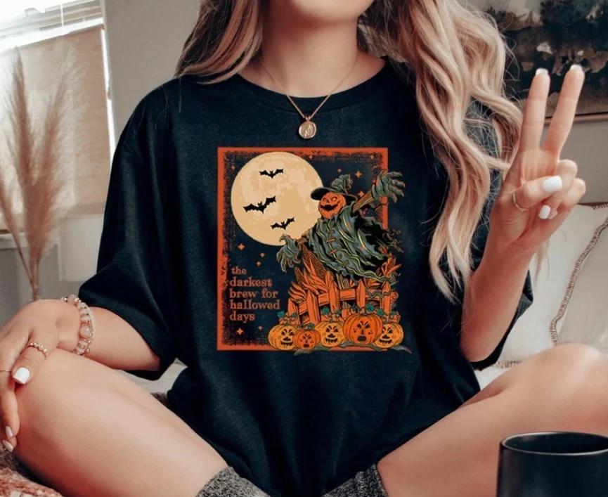 Halloween Scarecrow Shirt, Darkest Brew Halloween Shirt 2XL
Halloween Scarecrow Shirt, Darkest Brew Halloween Shirt 2XL