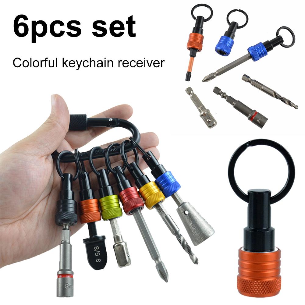 6pcs/Set 1/4 Inch Hexagonal Shank Screwdriver Bits Holder Keychain Quick-Change Extension Rod Screwdriver Head Holder Small Tool CHINA
6pcs/Set 1/4 Inch Hexagonal Shank Screwdriver Bits Holder Keychain Quick-Change Extension Rod Screwdriver Head Holder Small Tool CHINA