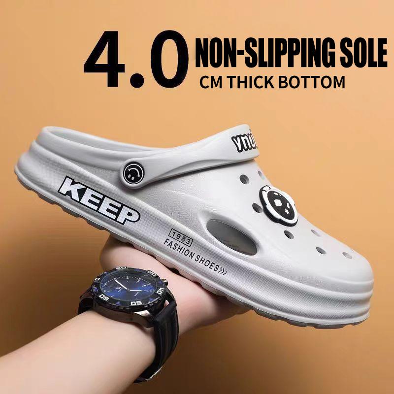 Hole shoes men s 2025 summer beach shoes non-slip lightweight thick-soled externally worn sports bag head slippers men 44-45 сірий
Hole shoes men s 2025 summer beach shoes non-slip lightweight thick-soled externally worn sports bag head slippers men 44-45 сірий