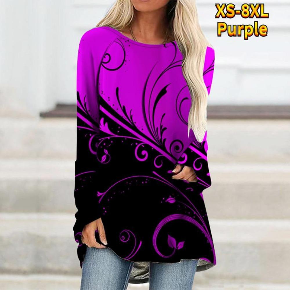XS-8XL женская осенне-зимняя одежда, женские топы с длинными рукавами, рубашки с 3D принтом, свободные туники, футболки, пуловеры, блузки 8XL
XS-8XL женская осенне-зимняя одежда, женские топы с длинными рукавами, рубашки с 3D принтом, свободные туники, футболки, пуловеры, блузки 8XL