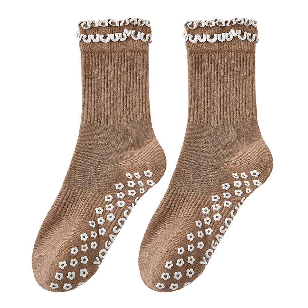 Cotton Pilates Socks for Women Non-Slip Breathable Yoga Socks High-elastic Sweat-absorbent Mid Tube Socks for Fitness Exercise One Size коричневый
Cotton Pilates Socks for Women Non-Slip Breathable Yoga Socks High-elastic Sweat-absorbent Mid Tube Socks for Fitness Exercise One Size коричневый