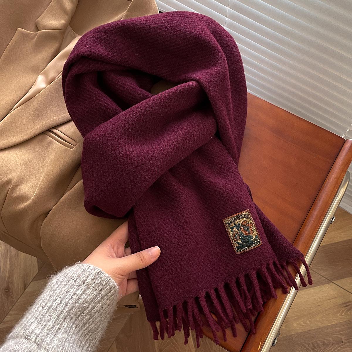 Solid Color Winter Warm Cashmere Scarf For Women Thickened Tassel Pashmina Shawl Wrap Neckerchief Female Bufanda One Size
Solid Color Winter Warm Cashmere Scarf For Women Thickened Tassel Pashmina Shawl Wrap Neckerchief Female Bufanda One Size