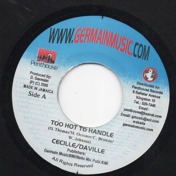 7inch Record CE CILE / DAVILLE - Too Hot Too Handle / Maria none Germain Music 2000 Jamaica Reggae, Ska & Dub Used
7inch Record CE CILE / DAVILLE - Too Hot Too Handle / Maria none Germain Music 2000 Jamaica Reggae, Ska & Dub Used