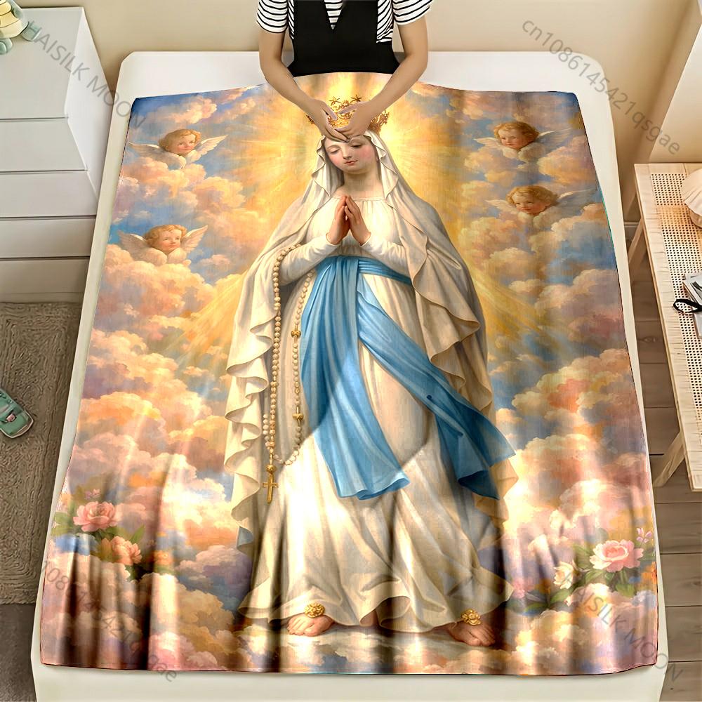Virgin praying blue-white robe Print Blanket Warm Soft Fluffy Kids and Adult Sofa Bed Throw Blanket Outdoor Travel Camping RV 75x90cm
Virgin praying blue-white robe Print Blanket Warm Soft Fluffy Kids and Adult Sofa Bed Throw Blanket Outdoor Travel Camping RV 75x90cm