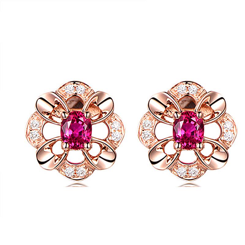 HuiSept 925 Silver Earrings Jewellery Flower Shaped Inlaid Ruby Zircon Gemstones Stud Earrings for Women Wedding Party Wholesale
HuiSept 925 Silver Earrings Jewellery Flower Shaped Inlaid Ruby Zircon Gemstones Stud Earrings for Women Wedding Party Wholesale