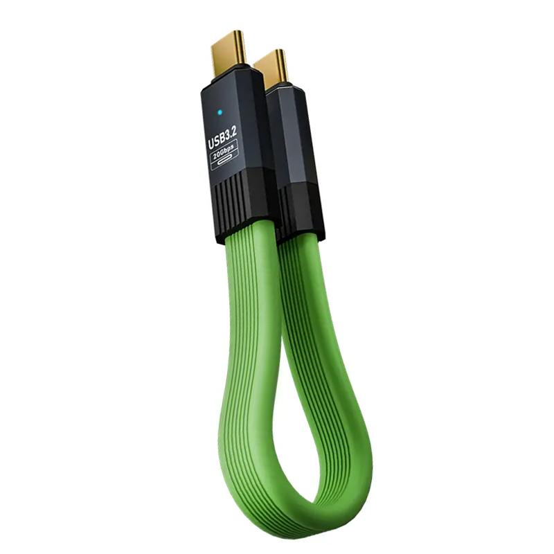 NNBILI PD 100W Short USB C to USB C Cable Fast Charging 5A USB C Cord USB3.2 20Gbps Data Transfer 8K@60Hz Flat Data Charge Cable 0.5m зелений
NNBILI PD 100W Short USB C to USB C Cable Fast Charging 5A USB C Cord USB3.2 20Gbps Data Transfer 8K@60Hz Flat Data Charge Cable 0.5m зелений