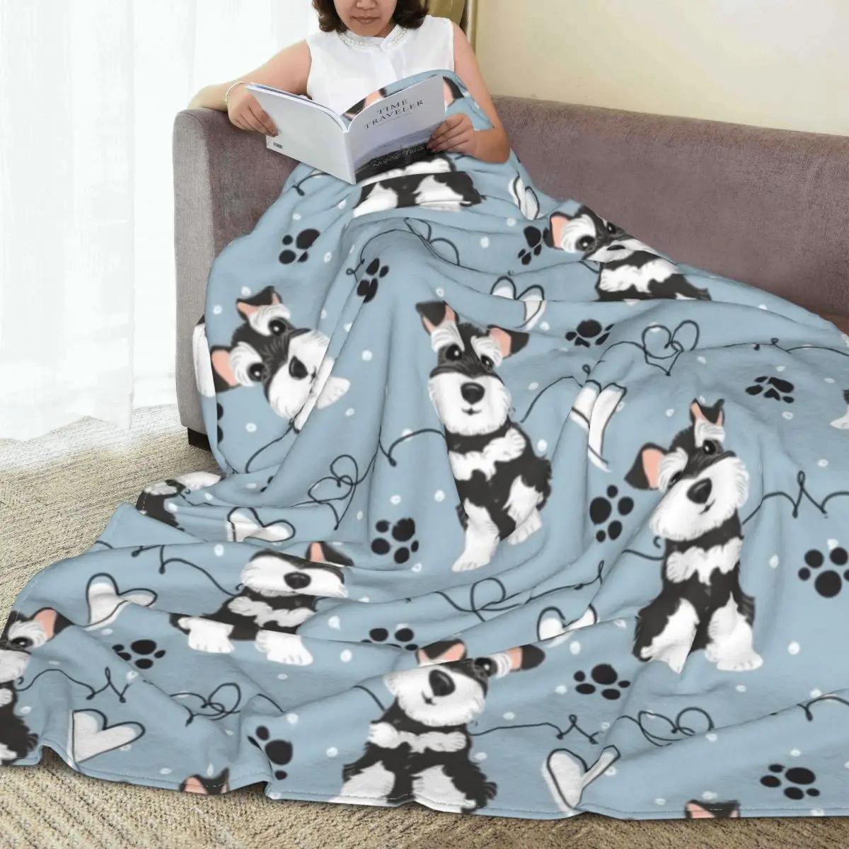 Warm Cozy Throw Blanket with Black White Miniature Schnauzer Design Cute Dog Lovers Gift for Bed Sofa Chair Cover 80x120cm(31x47inch)
Warm Cozy Throw Blanket with Black White Miniature Schnauzer Design Cute Dog Lovers Gift for Bed Sofa Chair Cover 80x120cm(31x47inch)