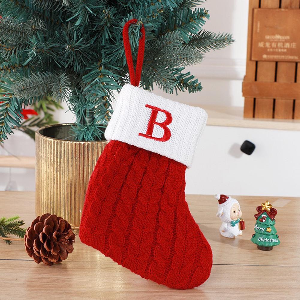 Christmas Alphabet Stockings Knitted Snowflake Christmas Decorative Holiday Ornaments Home Tree Q7S9 J-18*14CM
Christmas Alphabet Stockings Knitted Snowflake Christmas Decorative Holiday Ornaments Home Tree Q7S9 J-18*14CM