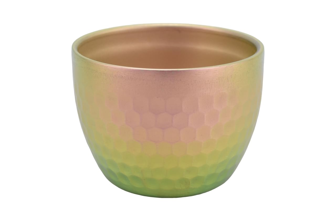 Titanium Hammered Sake Cup Titanium Anodized Coloring Sakura Pink (Double Walled)
Titanium Hammered Sake Cup Titanium Anodized Coloring Sakura Pink (Double Walled)