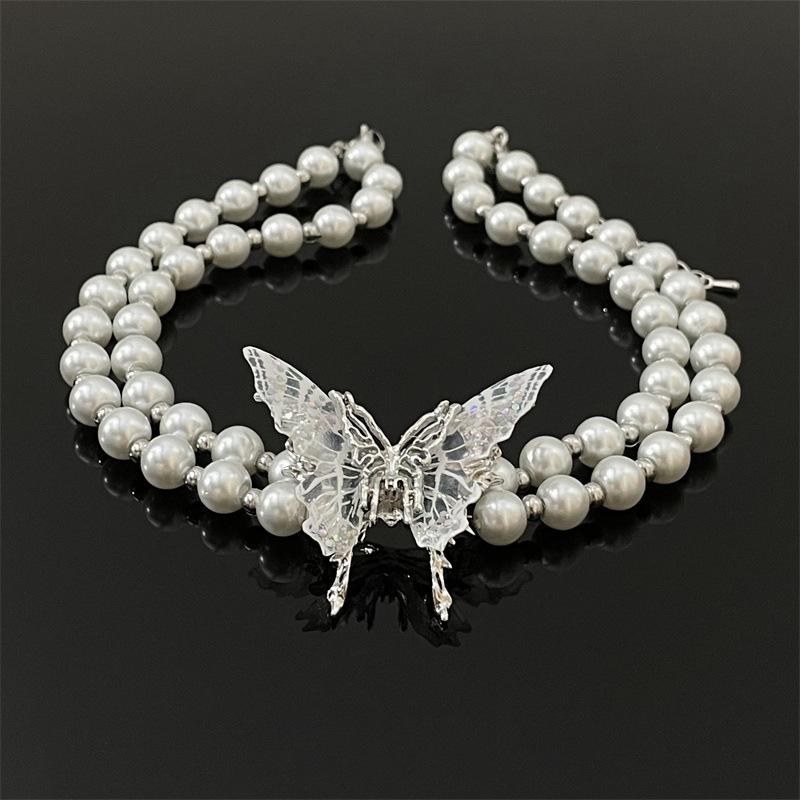 Французская мода Двойная жемчужная подвеска-бабочка Ожерелье Аксессуары Премиальная нежная цепочка для ключиц Универсальное ожерелье
Французская мода Двойная жемчужная подвеска-бабочка Ожерелье Аксессуары Премиальная нежная цепочка для ключиц Универсальное ожерелье