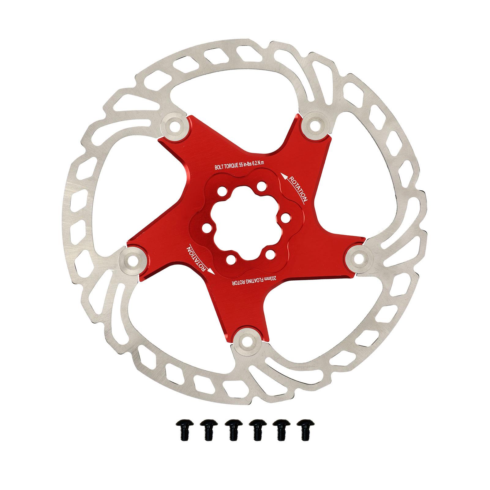 Road Bike Brake Disc with 6 Bolts Large Hollow Red Bike Floating Brake Disc for Replacement
Road Bike Brake Disc with 6 Bolts Large Hollow Red Bike Floating Brake Disc for Replacement
