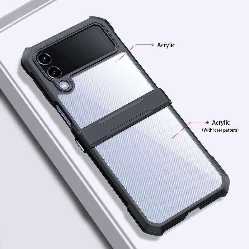 XUNDD For Samsung Galaxy Z Flip4 5G Airbag Phone Case Acrylic+TPU Cover with Protective Bar A
XUNDD For Samsung Galaxy Z Flip4 5G Airbag Phone Case Acrylic+TPU Cover with Protective Bar A
