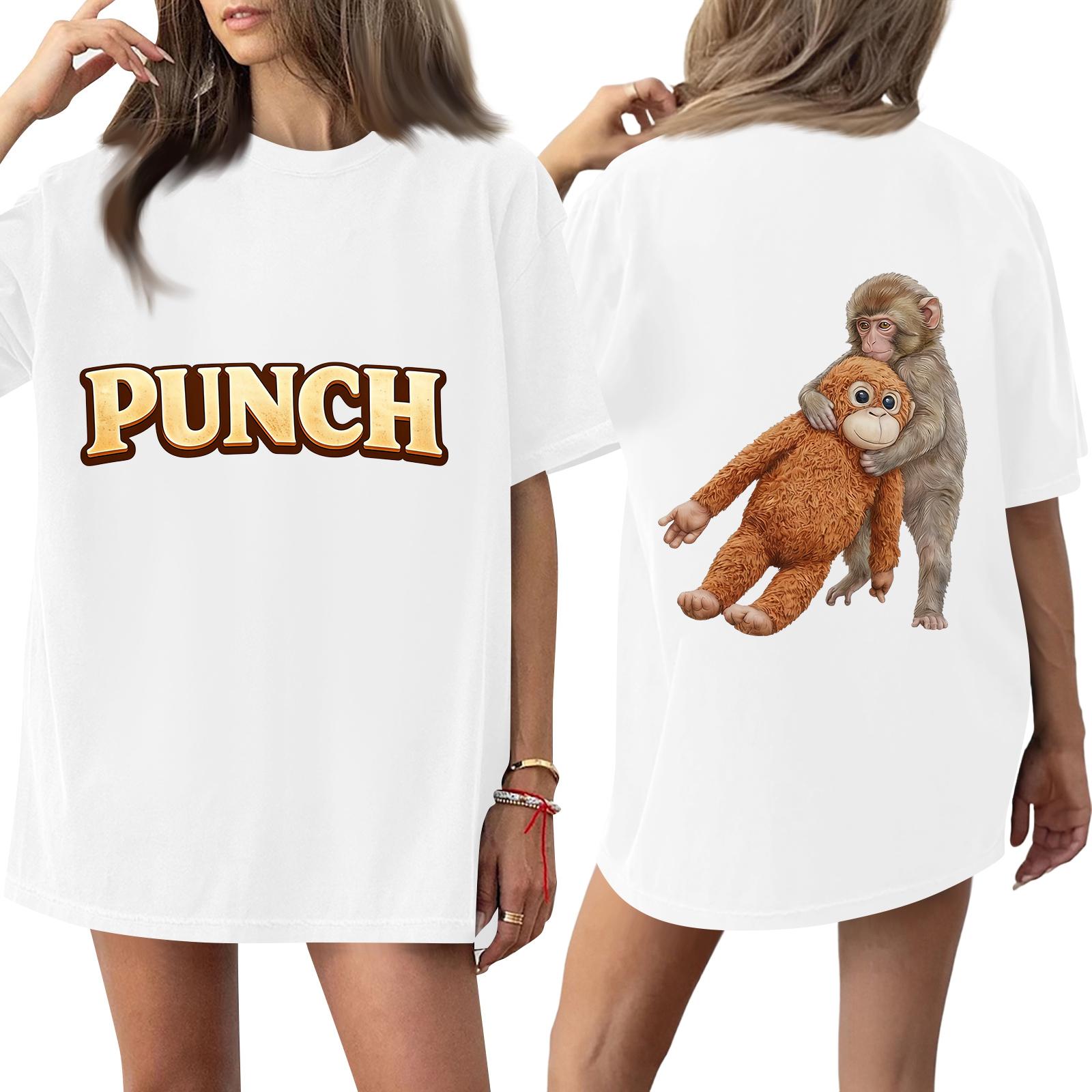 Women s Casual Fashion Round Neck Monkey Print Short Sleeve T-Shirt Top XL білий
Women s Casual Fashion Round Neck Monkey Print Short Sleeve T-Shirt Top XL білий