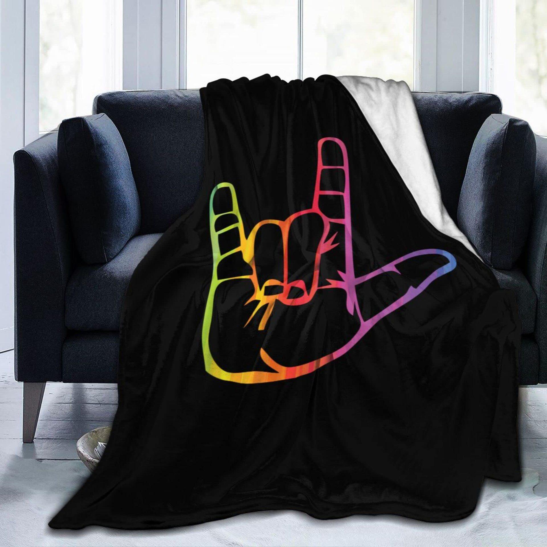 I love your sign language digital-printed polyester Bedroom velvet flannel soft sofa cover blanket Fleece soft cover blankets 75x90cm
I love your sign language digital-printed polyester Bedroom velvet flannel soft sofa cover blanket Fleece soft cover blankets 75x90cm