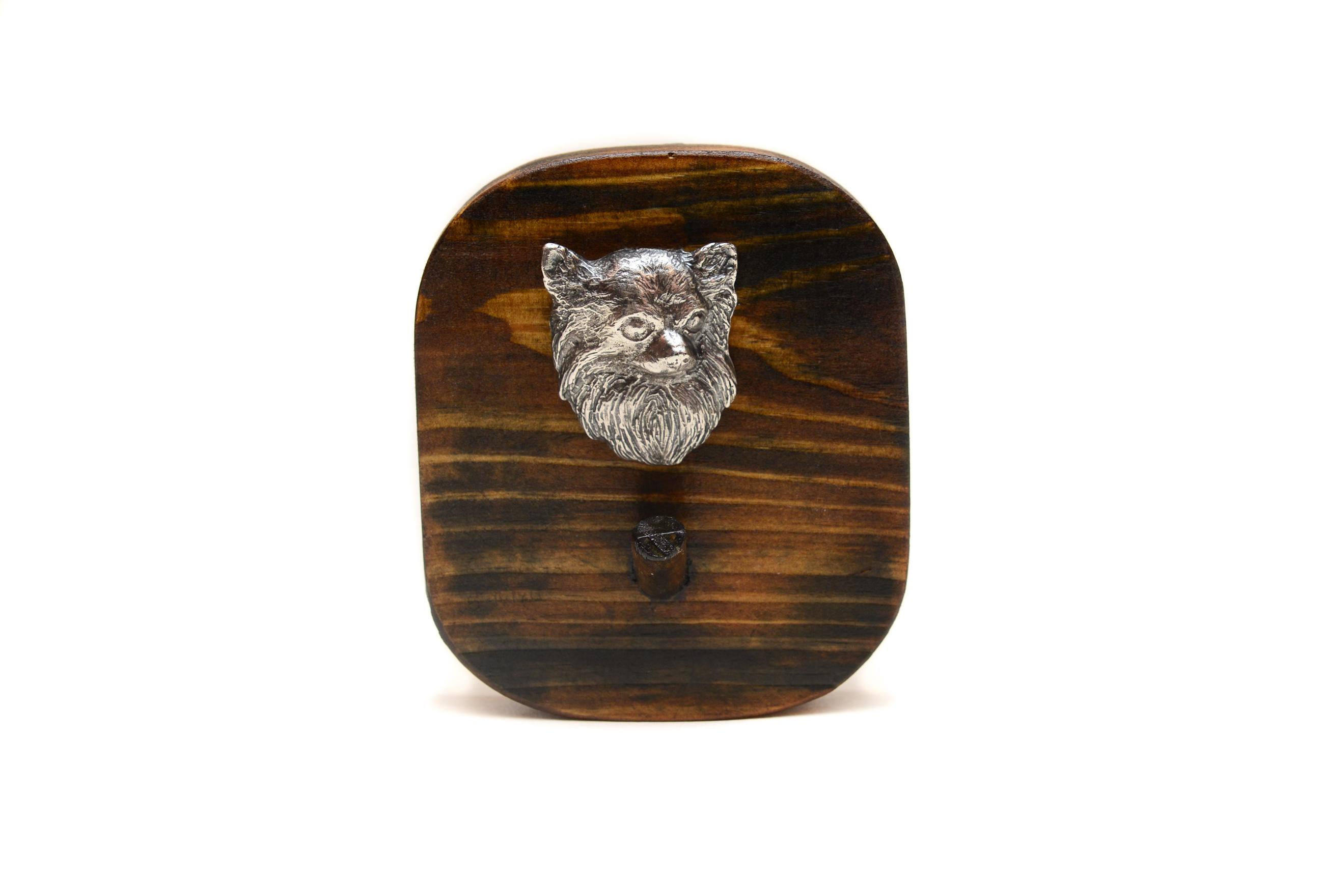 Chihuahua long-haired - leash hanger, medal hanger with dog, key hook from Art-Dog brand коричневий
Chihuahua long-haired - leash hanger, medal hanger with dog, key hook from Art-Dog brand коричневий