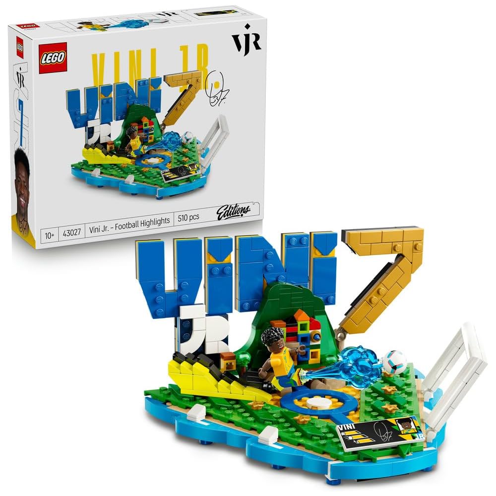 LEGO Vinicius Junior Edition Goal Moment Toy Building Blocks for Kids Ages 10-12 Soccer Football Sports Set 43027
LEGO Vinicius Junior Edition Goal Moment Toy Building Blocks for Kids Ages 10-12 Soccer Football Sports Set 43027