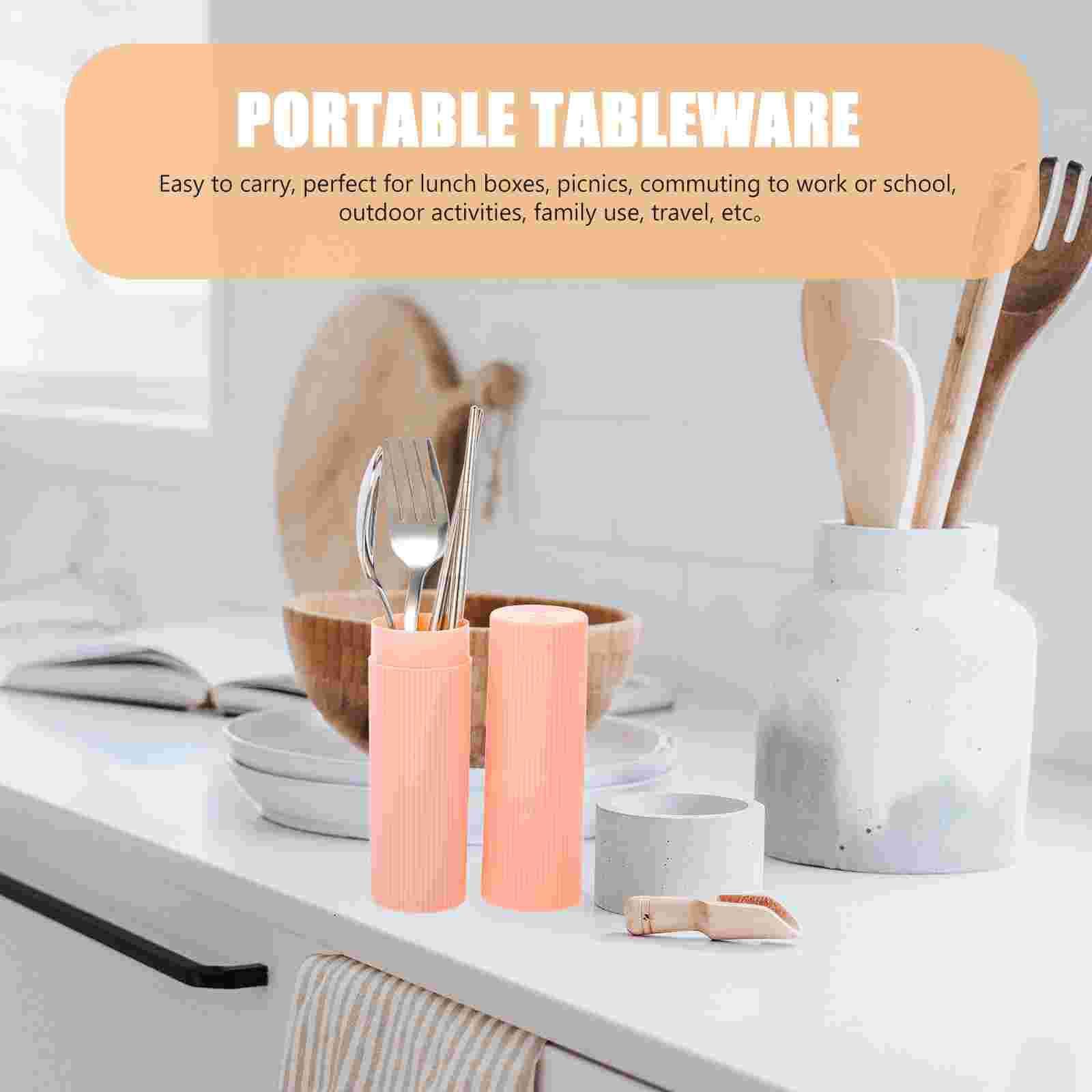 Portable Cutlery Set Convenient Kit Stainless Steel Home Tableware Outdoor Fork Spoon Chopstick Round Dining
Portable Cutlery Set Convenient Kit Stainless Steel Home Tableware Outdoor Fork Spoon Chopstick Round Dining