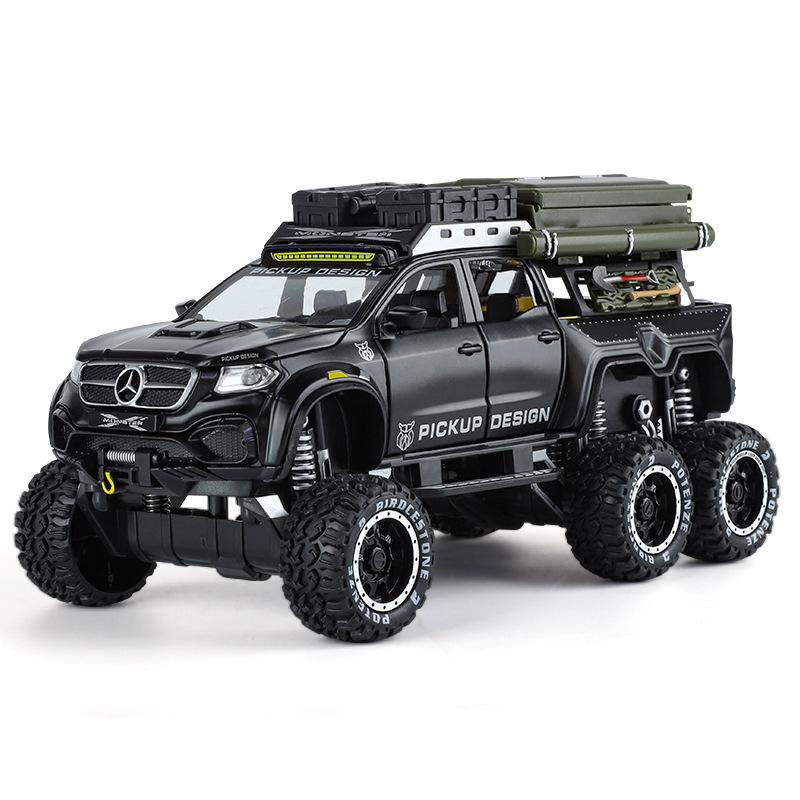 1/28 Scale Mercedes Benz X-Class Exy 6X6 Campervan Off Road Van Alloy Diecast Model Car Trendy Home Furnishings Holiday Gifts for Boys
1/28 Scale Mercedes Benz X-Class Exy 6X6 Campervan Off Road Van Alloy Diecast Model Car Trendy Home Furnishings Holiday Gifts for Boys