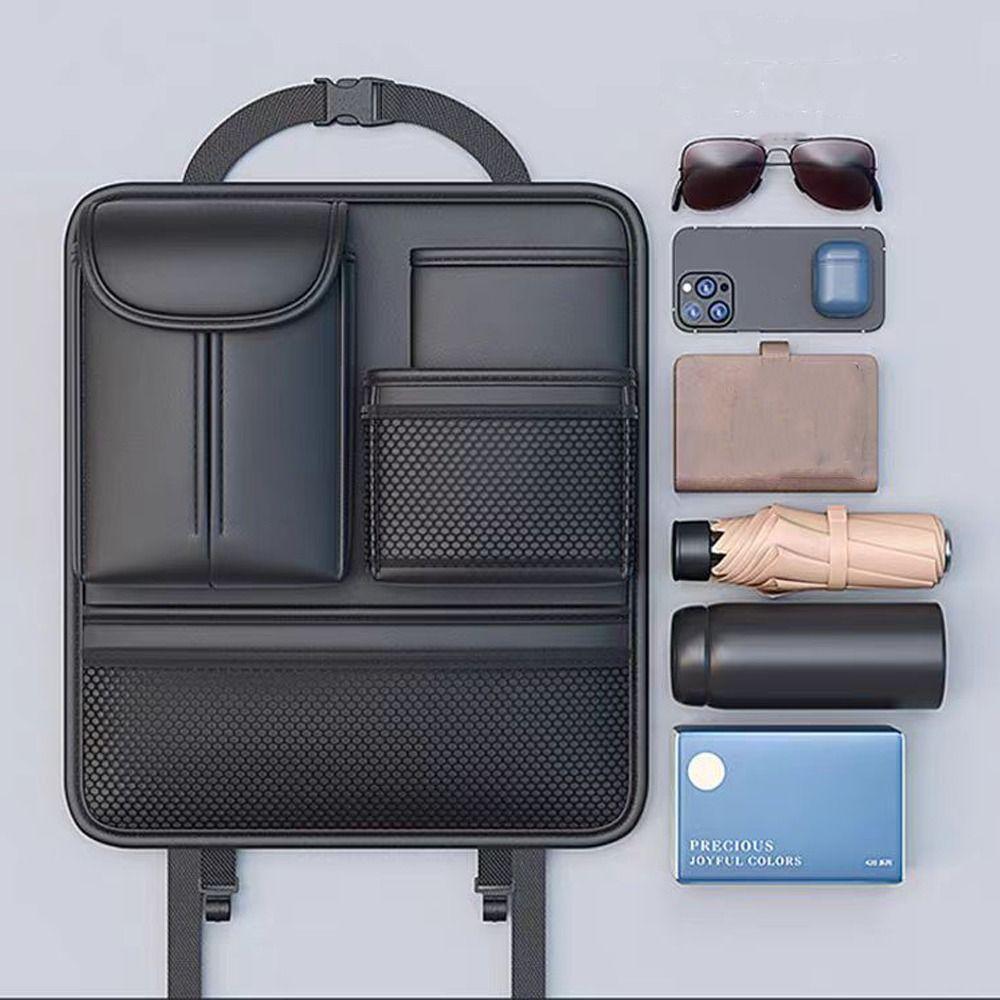 PU Leather Car Seat Back Storage Bag Multifunctional Tissue Box Car Accessories чорний
PU Leather Car Seat Back Storage Bag Multifunctional Tissue Box Car Accessories чорний