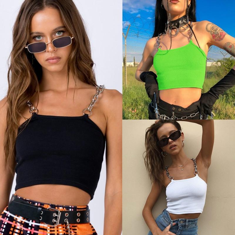 Sexy Chains Spaghetti Straps Crop Top Summer Vest Club Party Streetwear S чёрный
Sexy Chains Spaghetti Straps Crop Top Summer Vest Club Party Streetwear S чёрный