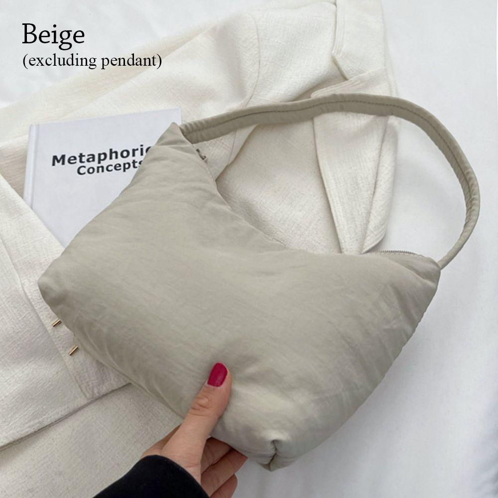 Women s Handbag Solid Color Tote Bags Large Capacity Soft Glutinous Nylon Cloth Bag Shoulder Bags Fashion Girls Underarm Bag бежевий
Women s Handbag Solid Color Tote Bags Large Capacity Soft Glutinous Nylon Cloth Bag Shoulder Bags Fashion Girls Underarm Bag бежевий