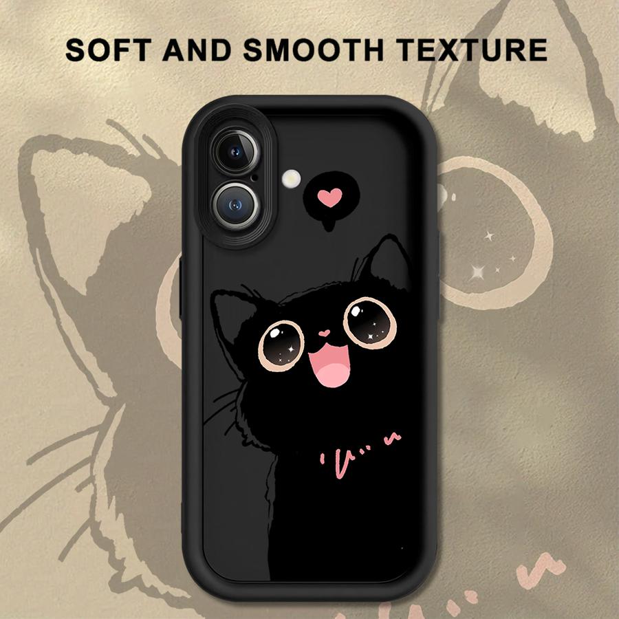 Phone Cover Case for iPhone 17 Pro Max 12 Pro 15 Plus 14 11 13 16 Air 17e Lovely Cartoon Black Cat iPhone 16e
Phone Cover Case for iPhone 17 Pro Max 12 Pro 15 Plus 14 11 13 16 Air 17e Lovely Cartoon Black Cat iPhone 16e
